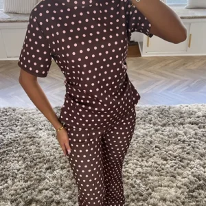 Brown Polka Dot Set