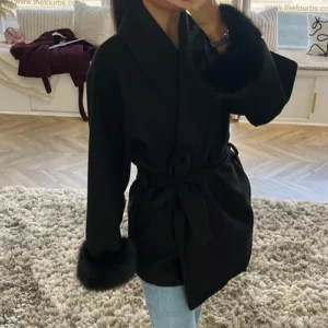 Black Faux Coat