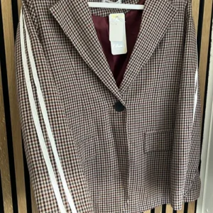 Burgundy Hacking Blazer