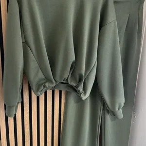 Khaki Bubble Top Tracksuit