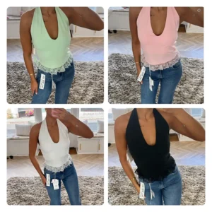 Backless Lace Top